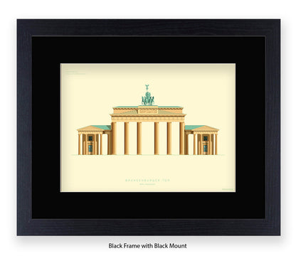 Brandenburg Gate - Berlin - Fred Birchal Art Print