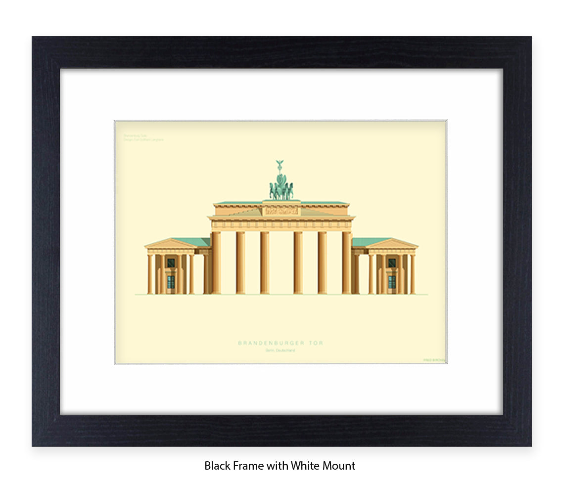 Brandenburg Gate - Berlin - Fred Birchal Art Print