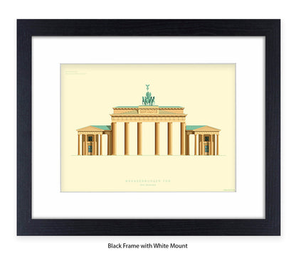 Brandenburg Gate - Berlin - Fred Birchal Art Print