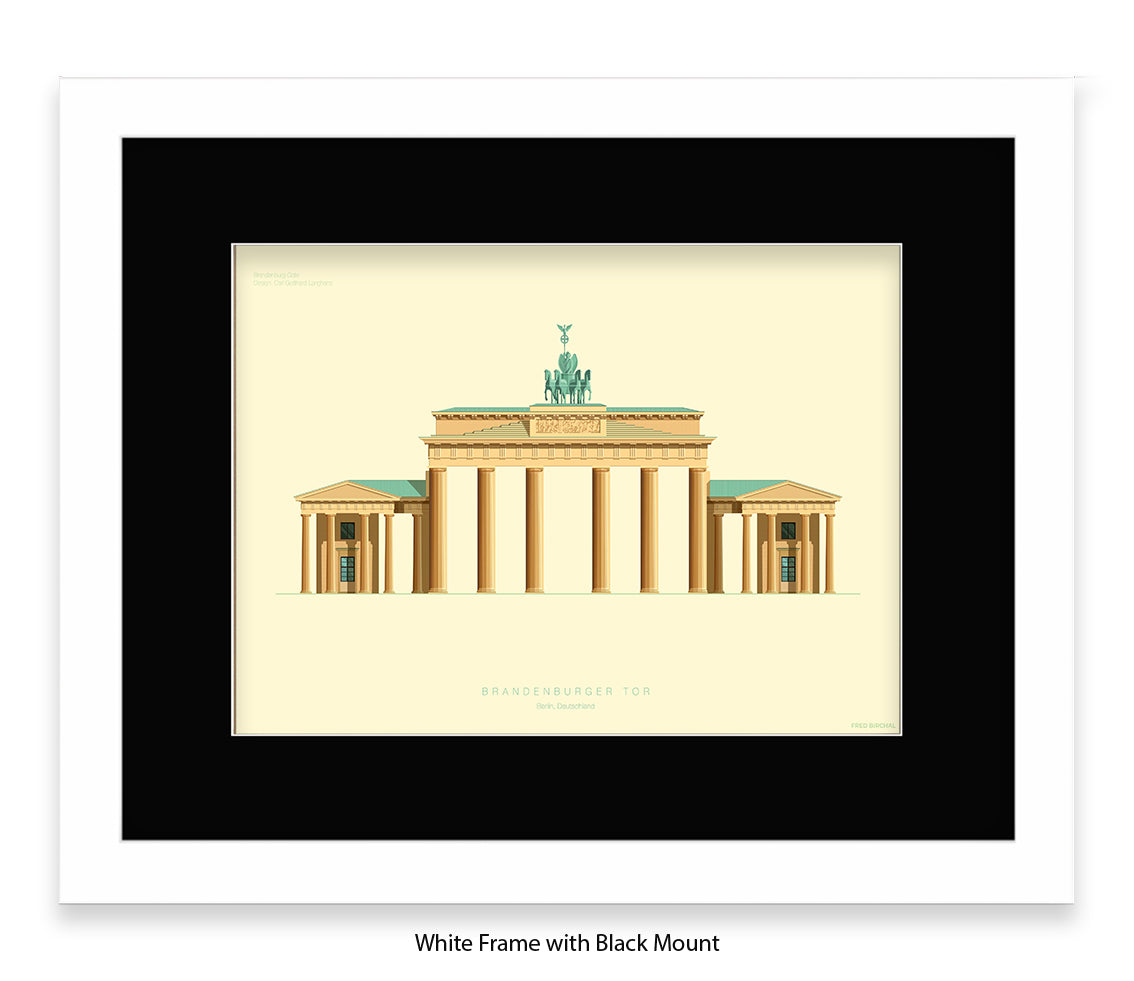 Brandenburg Gate - Berlin - Fred Birchal Art Print