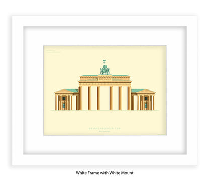 Brandenburg Gate - Berlin - Fred Birchal Art Print