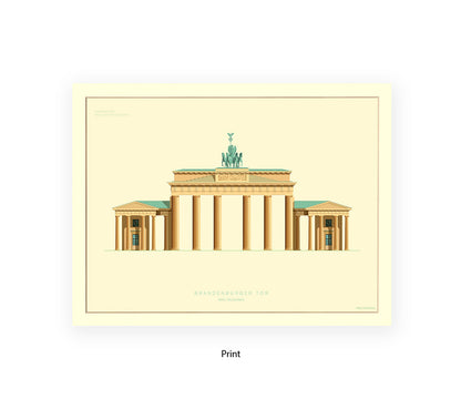 Brandenburg Gate - Berlin - Fred Birchal Art Print