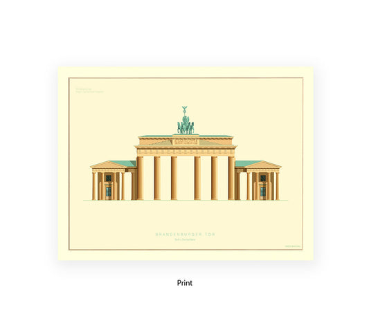 Brandenburg Gate - Berlin - Fred Birchal Art Print
