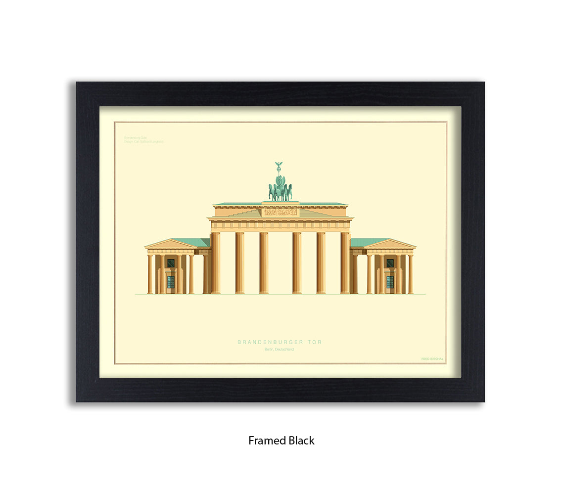 Brandenburg Gate - Berlin - Fred Birchal Art Print