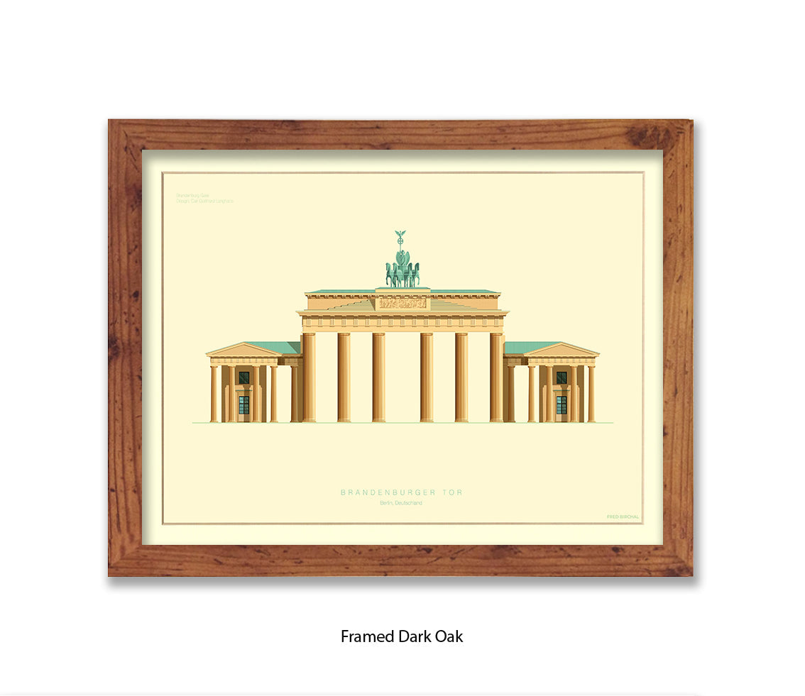 Brandenburg Gate - Berlin - Fred Birchal Art Print