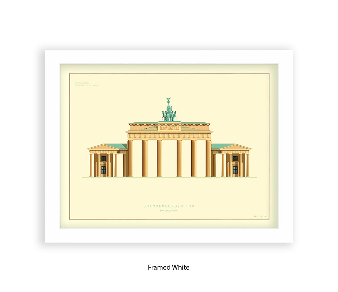 Brandenburg Gate - Berlin - Fred Birchal Art Print