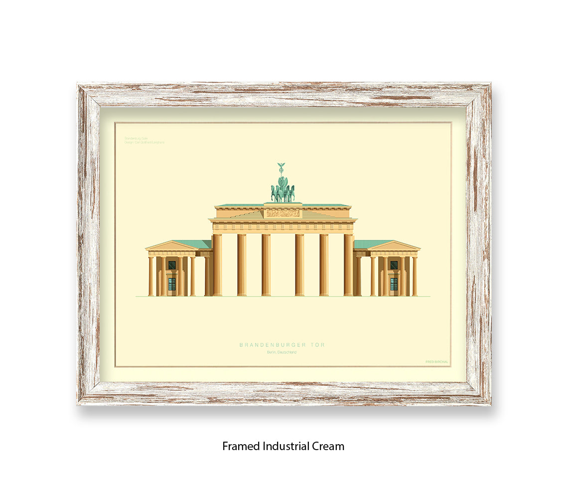 Brandenburg Gate - Berlin - Fred Birchal Art Print