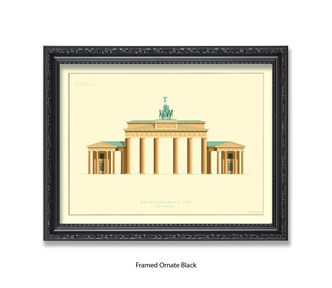 Brandenburg Gate - Berlin - Fred Birchal Art Print
