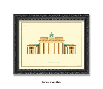 Brandenburg Gate - Berlin - Fred Birchal Art Print