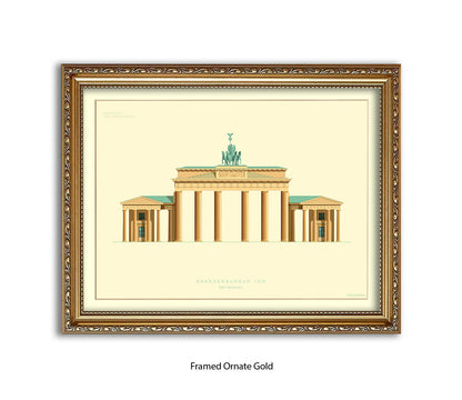 Brandenburg Gate - Berlin - Fred Birchal Art Print