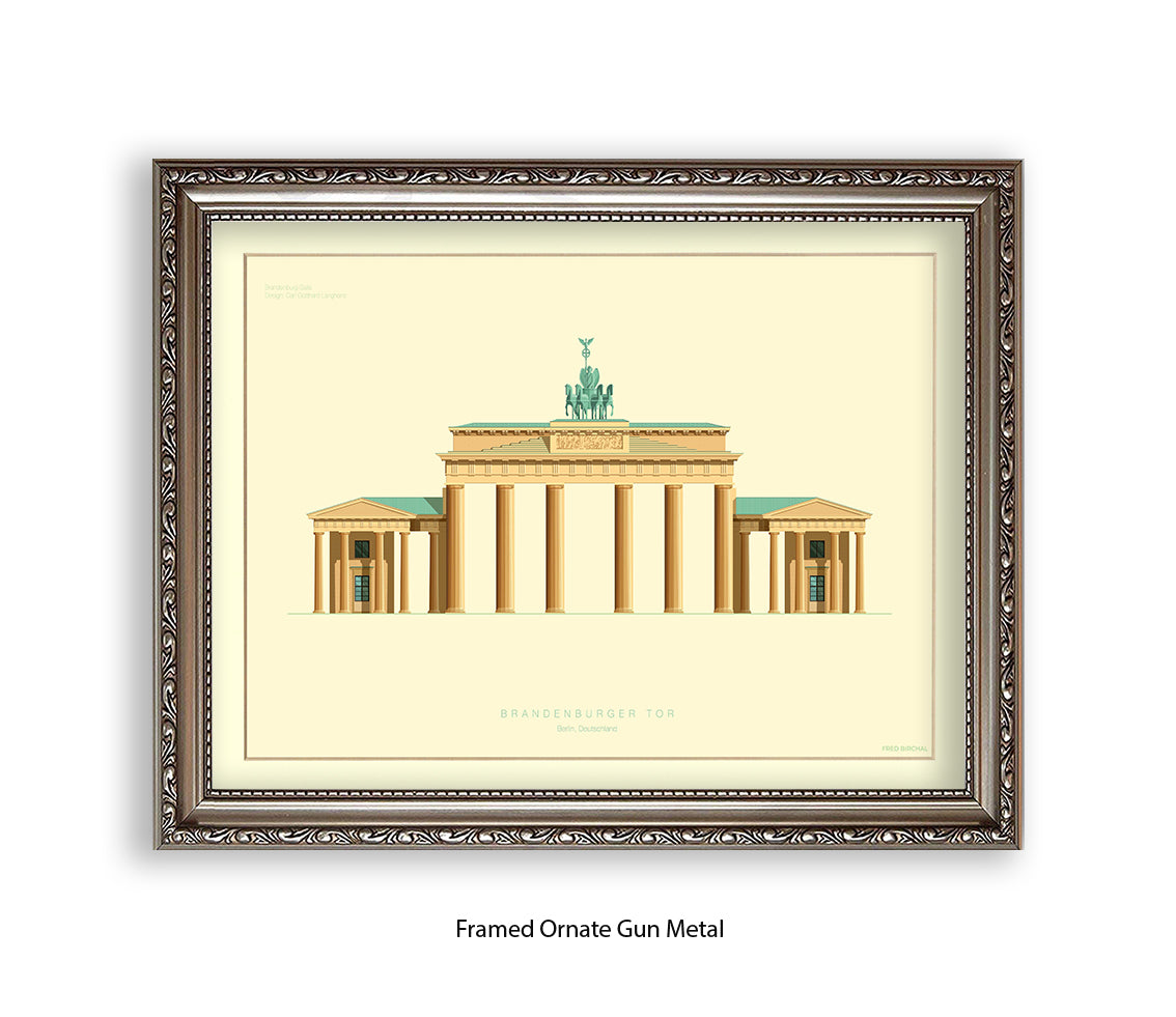 Brandenburg Gate - Berlin - Fred Birchal Art Print
