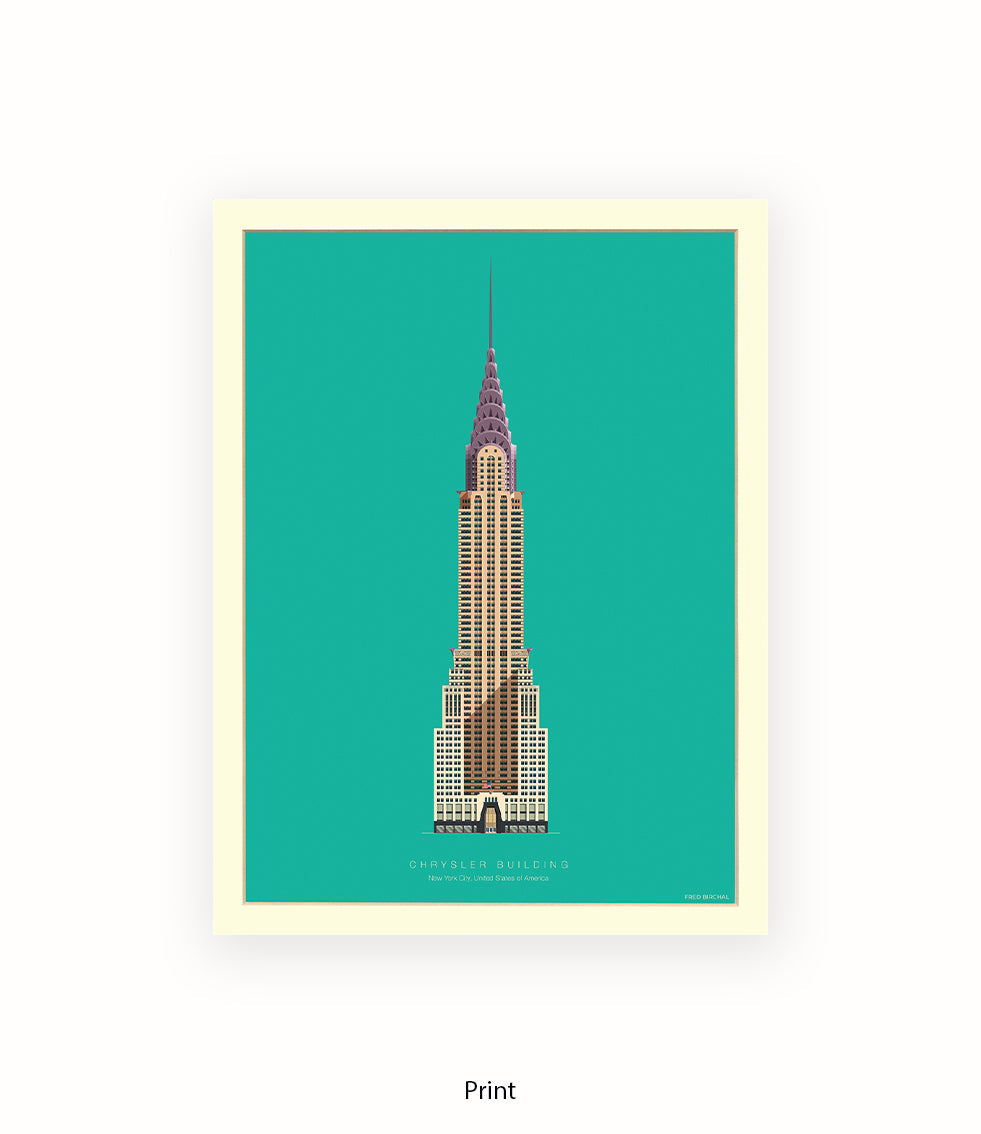 Chrysler Building New York Fred Birchal Art Print