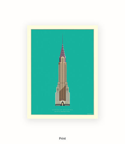 Chrysler Building New York Fred Birchal Art Print