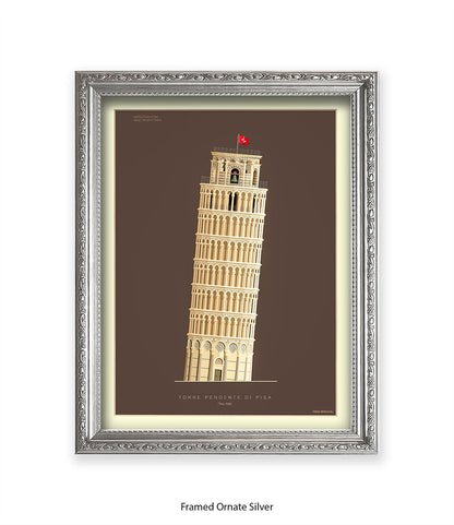 Leaning Tower of Pisa Italy Fred Birchal Art Print
