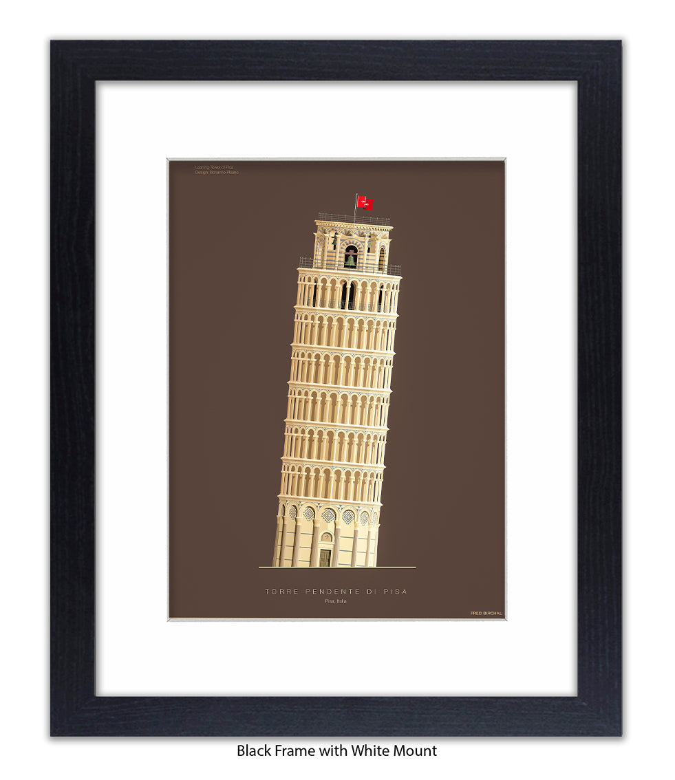 Leaning Tower of Pisa Italy Fred Birchal Art Print