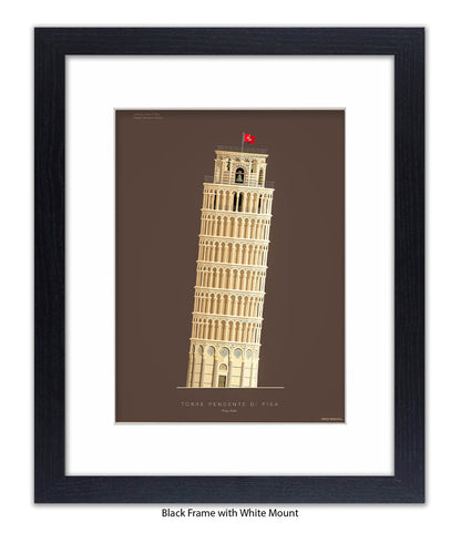 Leaning Tower of Pisa Italy Fred Birchal Art Print