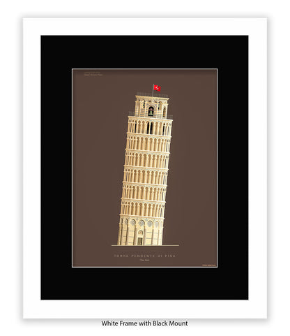 Leaning Tower of Pisa Italy Fred Birchal Art Print