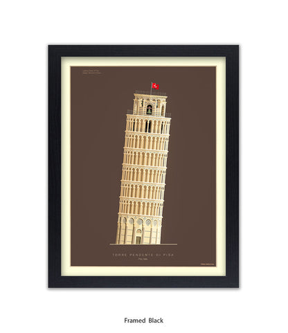 Leaning Tower of Pisa Italy Fred Birchal Art Print