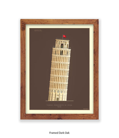 Leaning Tower of Pisa Italy Fred Birchal Art Print