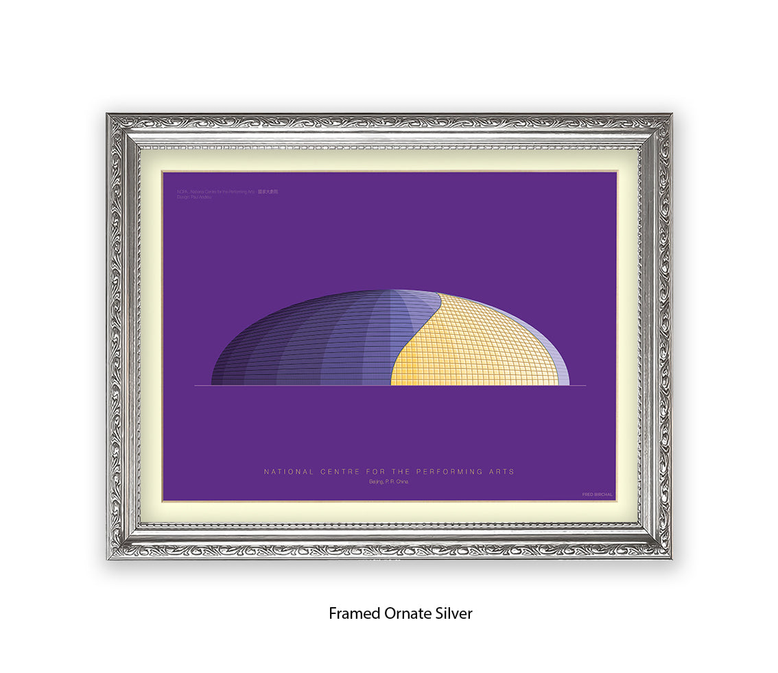 National Centre - Performing Arts - Bejing  - Fred Birchal Art Print