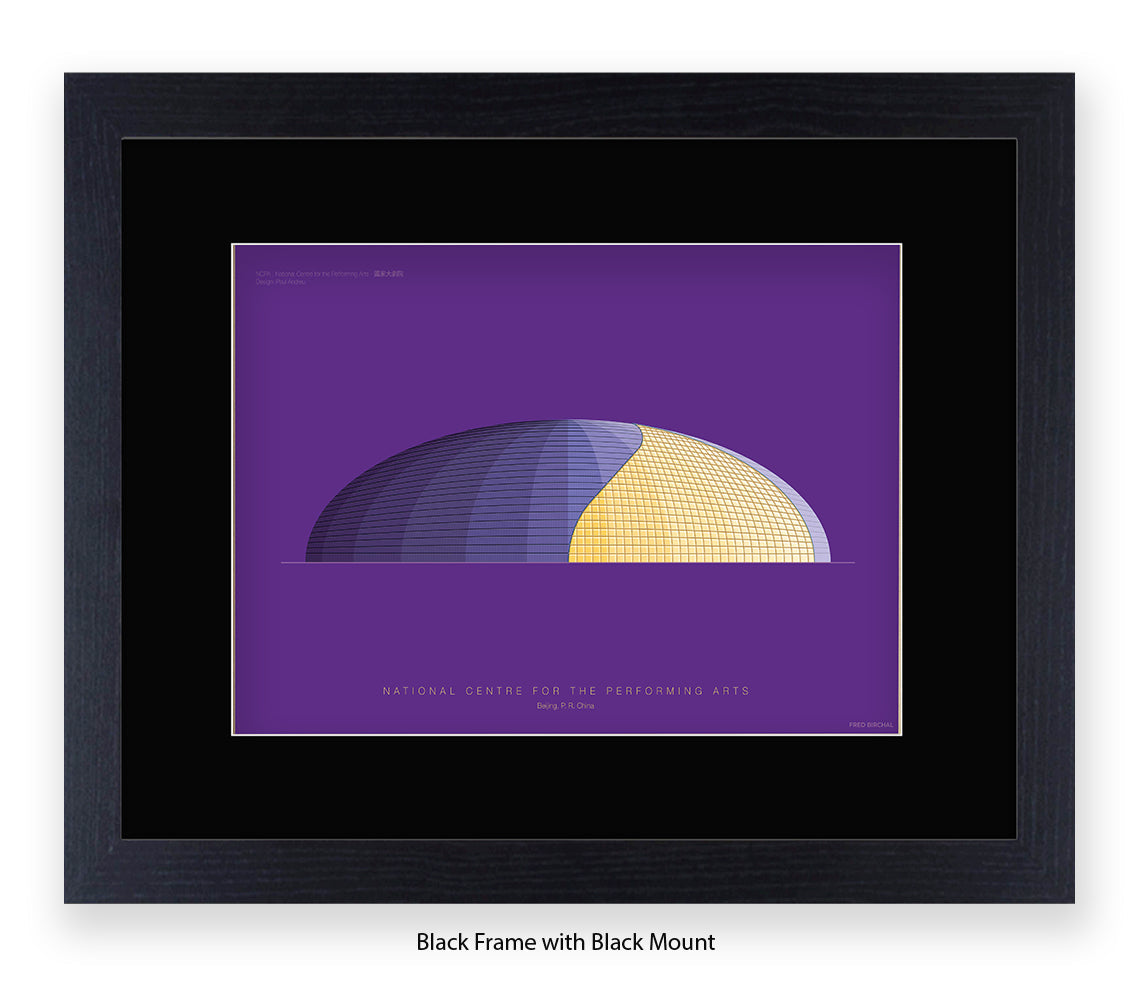 National Centre - Performing Arts - Bejing  - Fred Birchal Art Print