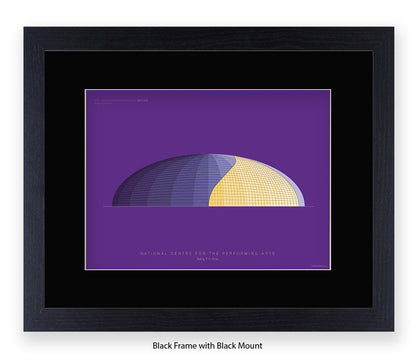National Centre - Performing Arts - Bejing  - Fred Birchal Art Print