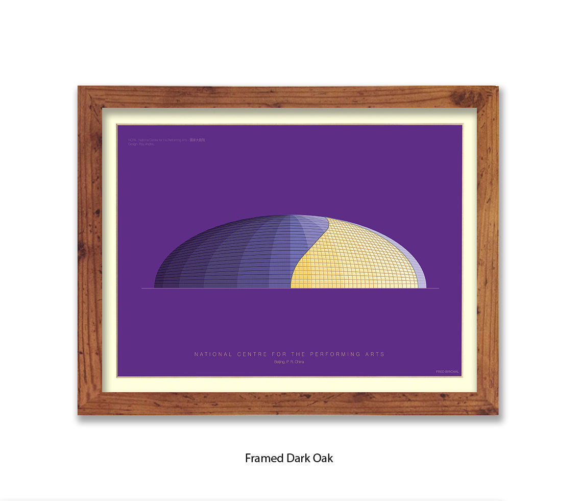 National Centre - Performing Arts - Bejing  - Fred Birchal Art Print