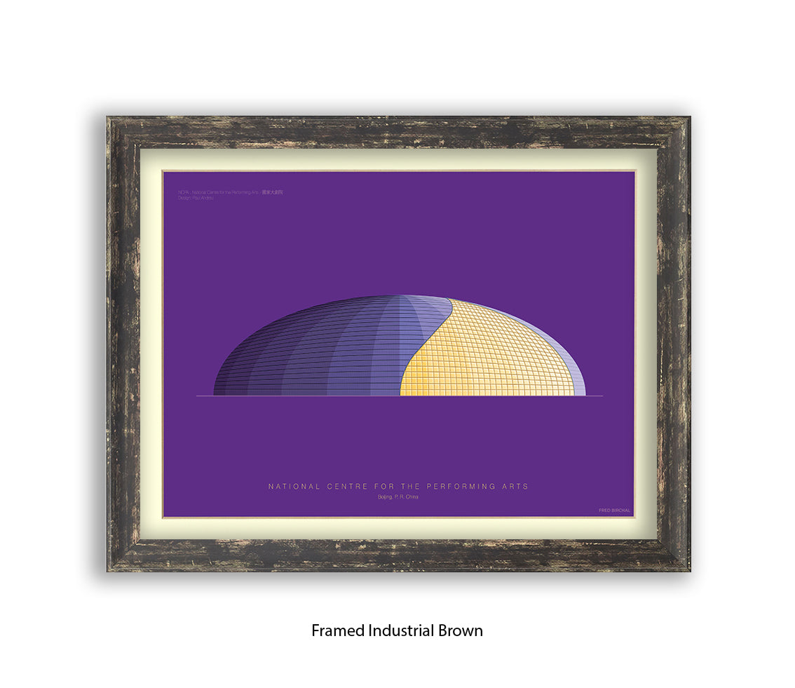 National Centre - Performing Arts - Bejing  - Fred Birchal Art Print