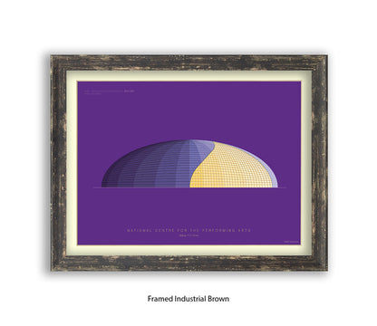 National Centre - Performing Arts - Bejing  - Fred Birchal Art Print