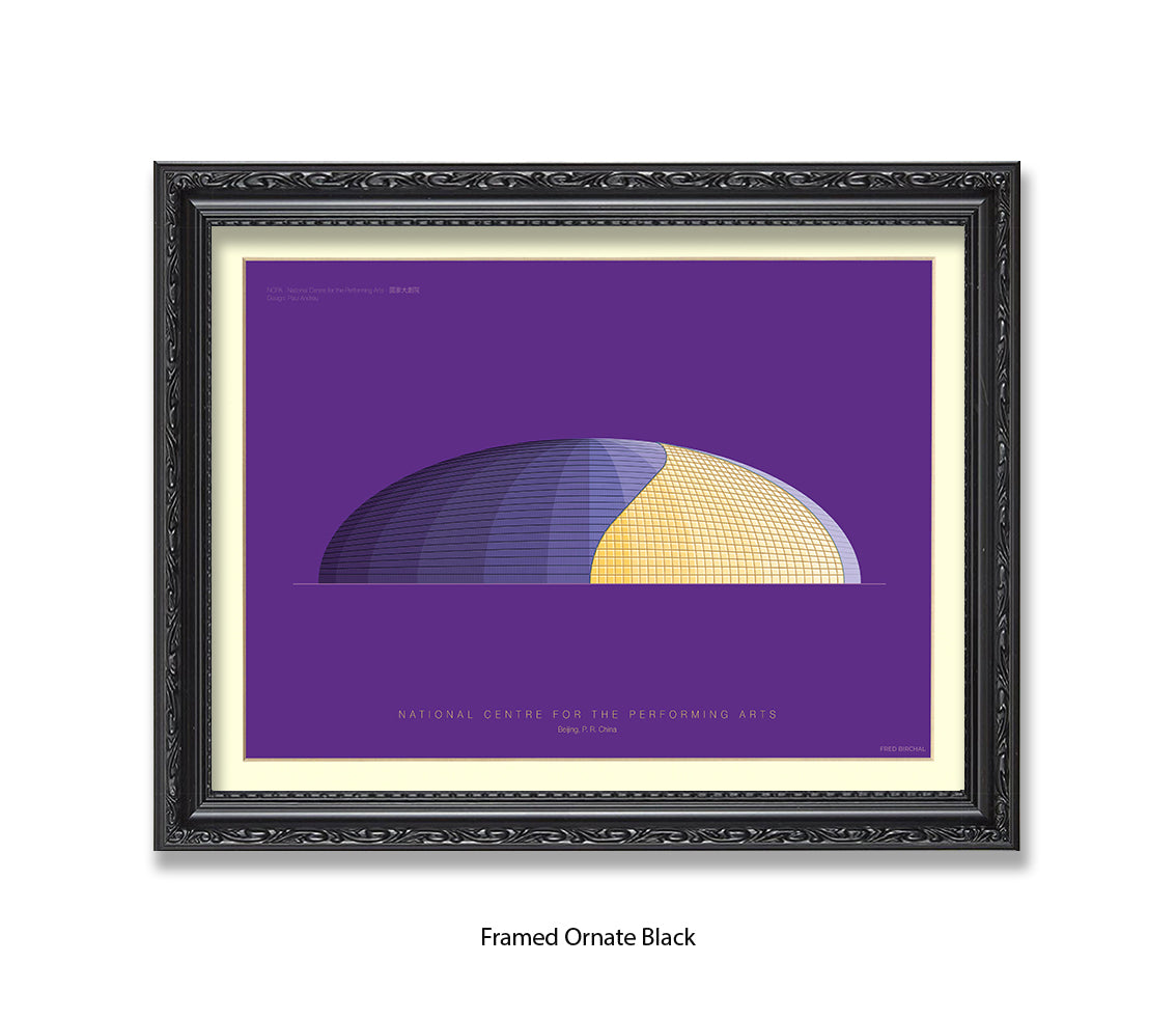 National Centre - Performing Arts - Bejing  - Fred Birchal Art Print