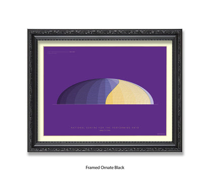 National Centre - Performing Arts - Bejing  - Fred Birchal Art Print