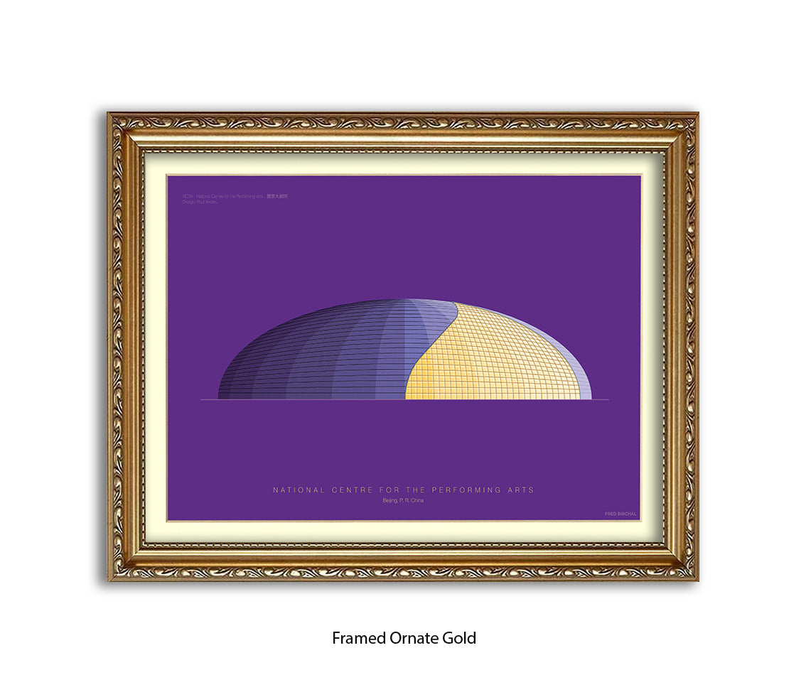 National Centre - Performing Arts - Bejing  - Fred Birchal Art Print