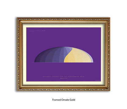 National Centre - Performing Arts - Bejing  - Fred Birchal Art Print