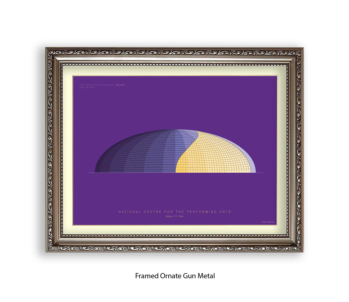 National Centre - Performing Arts - Bejing  - Fred Birchal Art Print