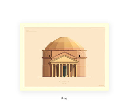 Pantheon - Rome - Fred Birchal Art Print