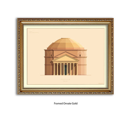 Pantheon - Rome - Fred Birchal Art Print