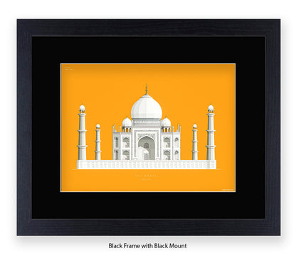 Taj Mahal - Agra - Fred Birchal Art Print