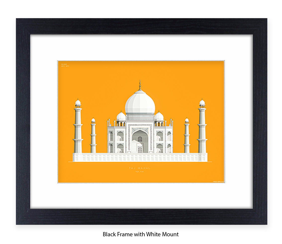Taj Mahal - Agra - Fred Birchal Art Print