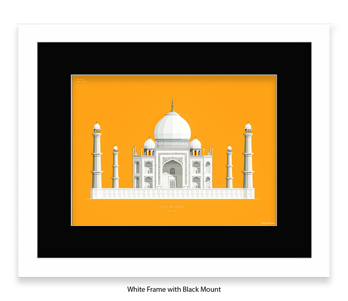 Taj Mahal - Agra - Fred Birchal Art Print
