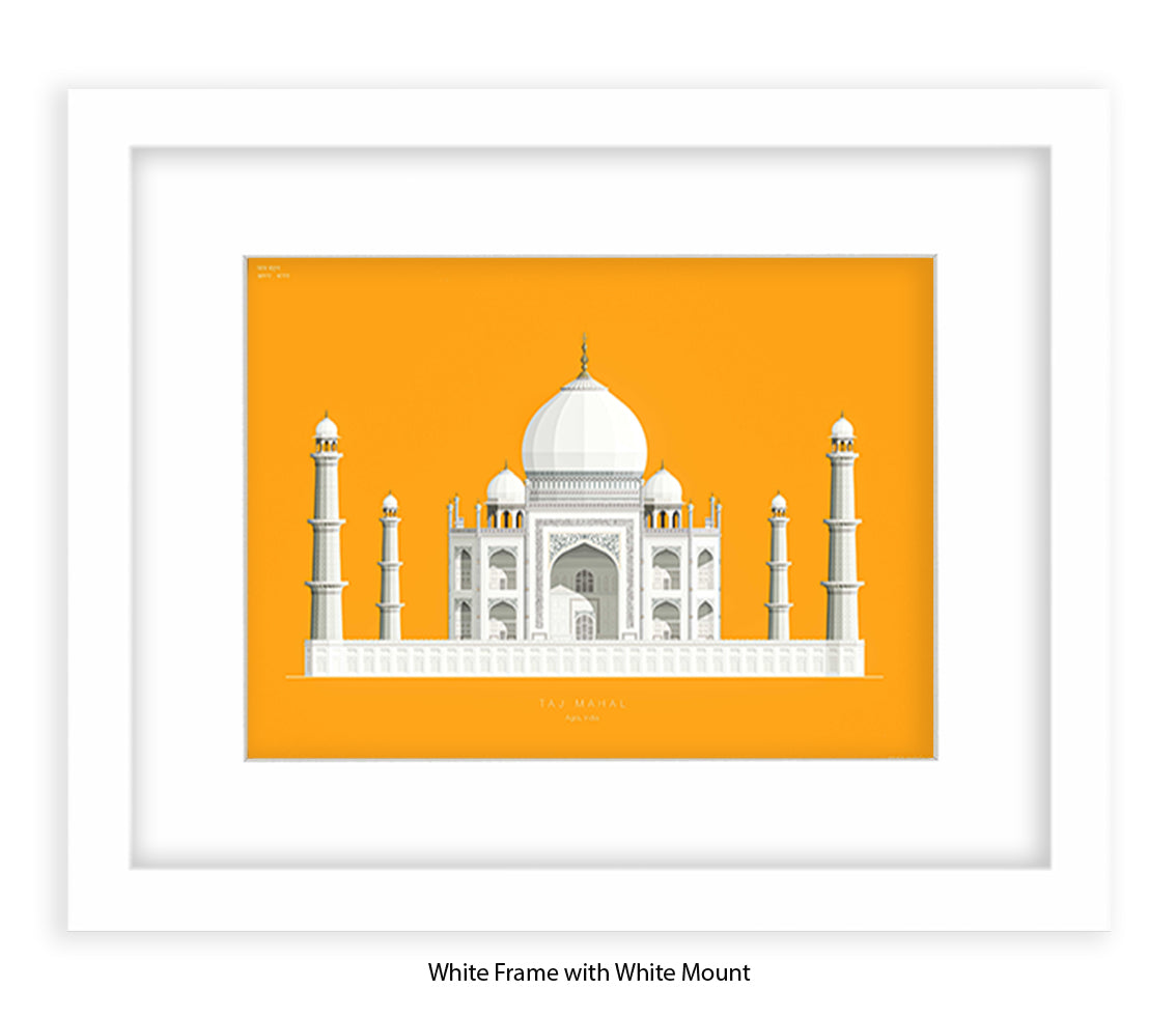Taj Mahal - Agra - Fred Birchal Art Print