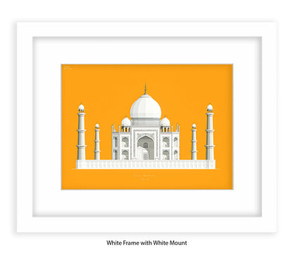 Taj Mahal - Agra - Fred Birchal Art Print