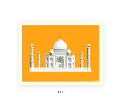 Taj Mahal - Agra - Fred Birchal Art Print