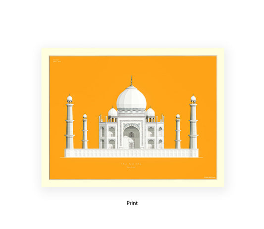Taj Mahal - Agra - Fred Birchal Art Print