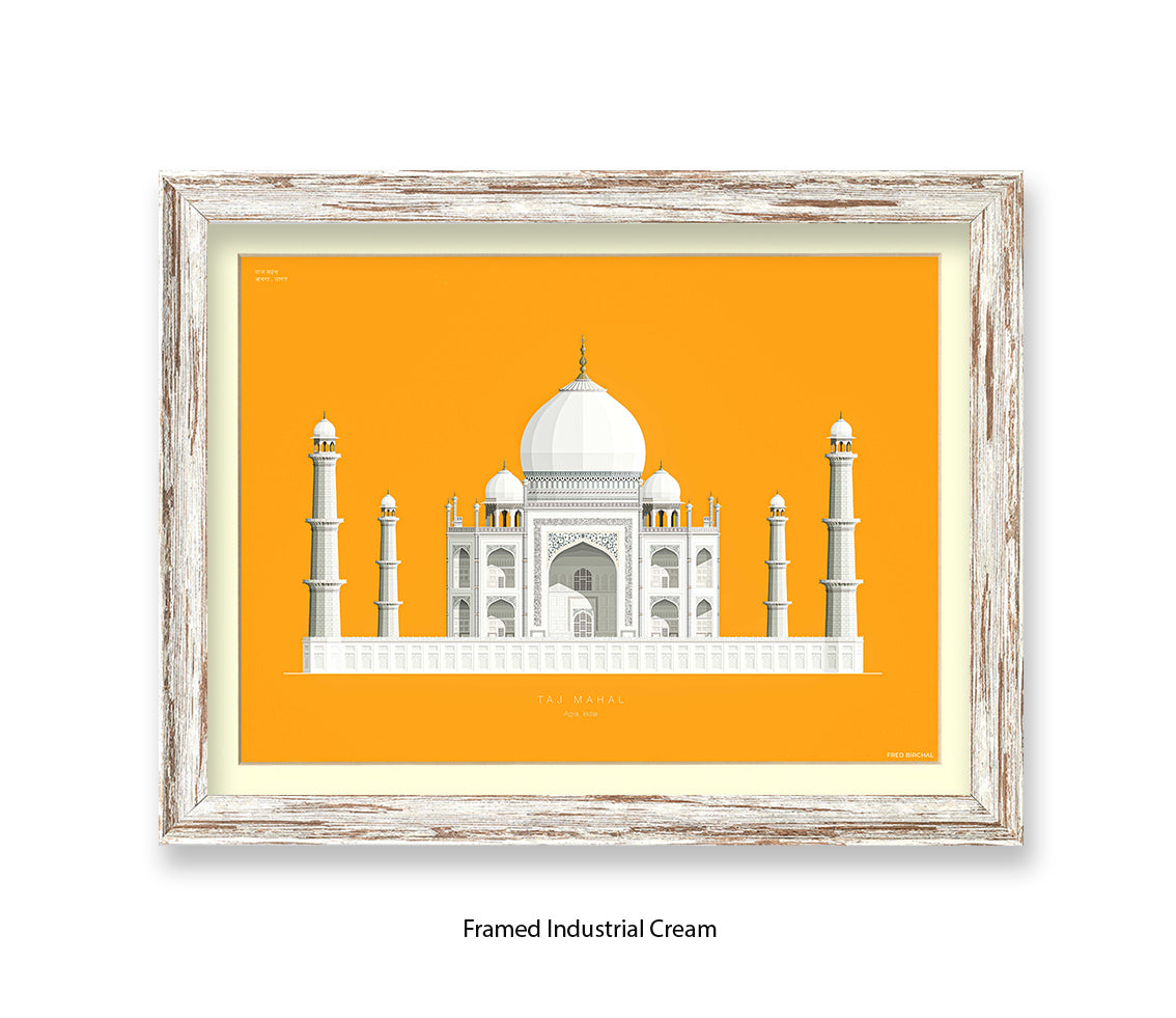 Taj Mahal - Agra - Fred Birchal Art Print