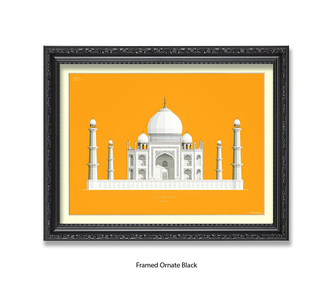 Taj Mahal - Agra - Fred Birchal Art Print