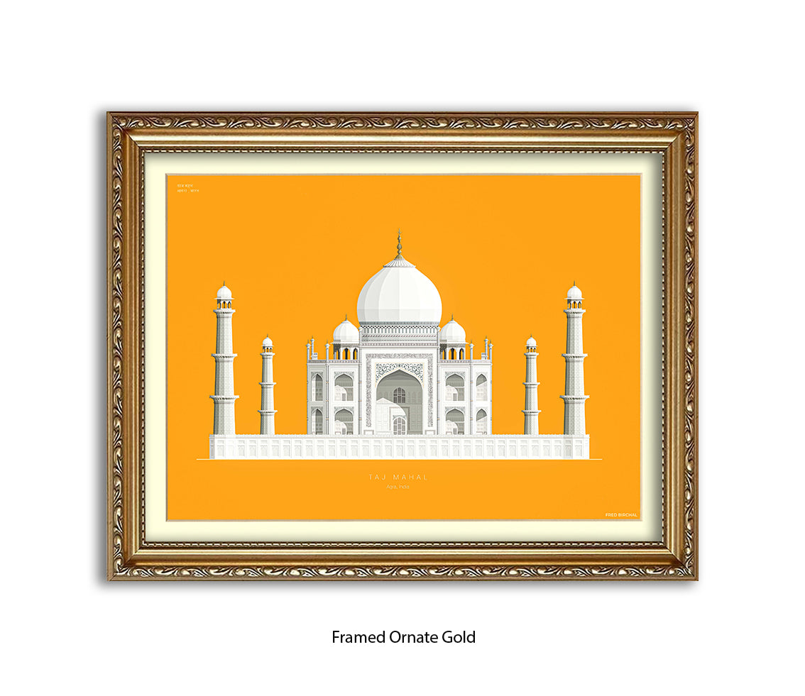 Taj Mahal - Agra - Fred Birchal Art Print