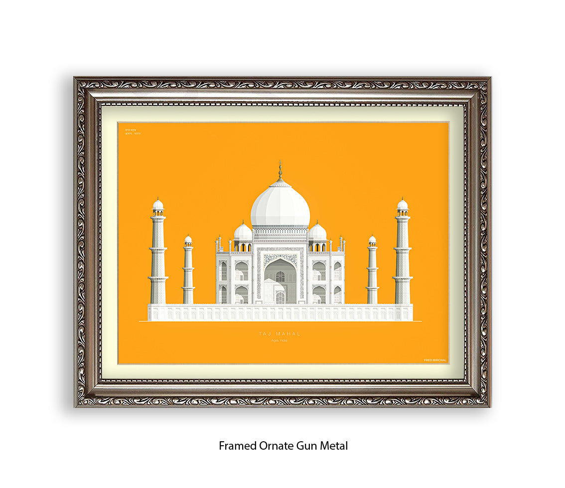 Taj Mahal - Agra - Fred Birchal Art Print