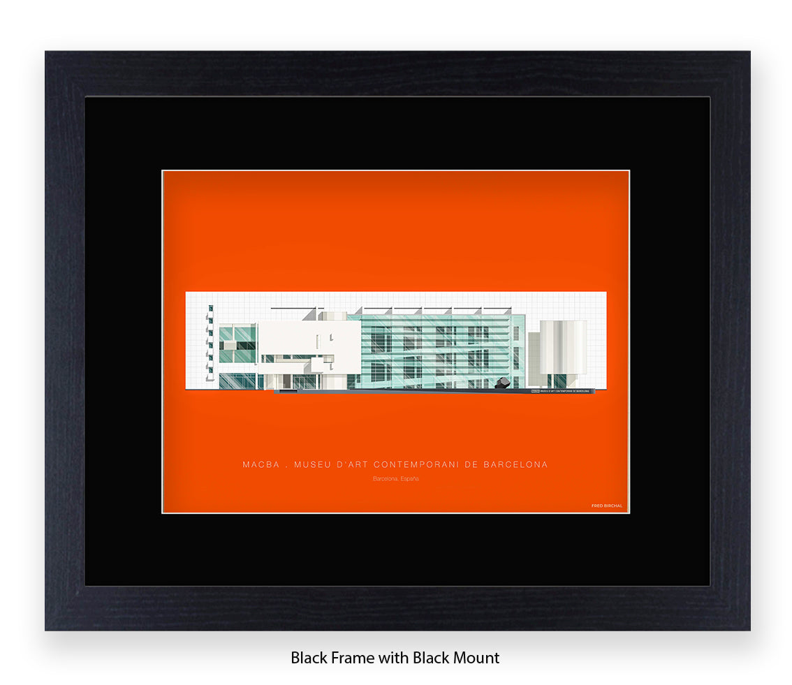 MACBA Museu d'Art Conteporani- Barcelona - Fred Birchal Art Print