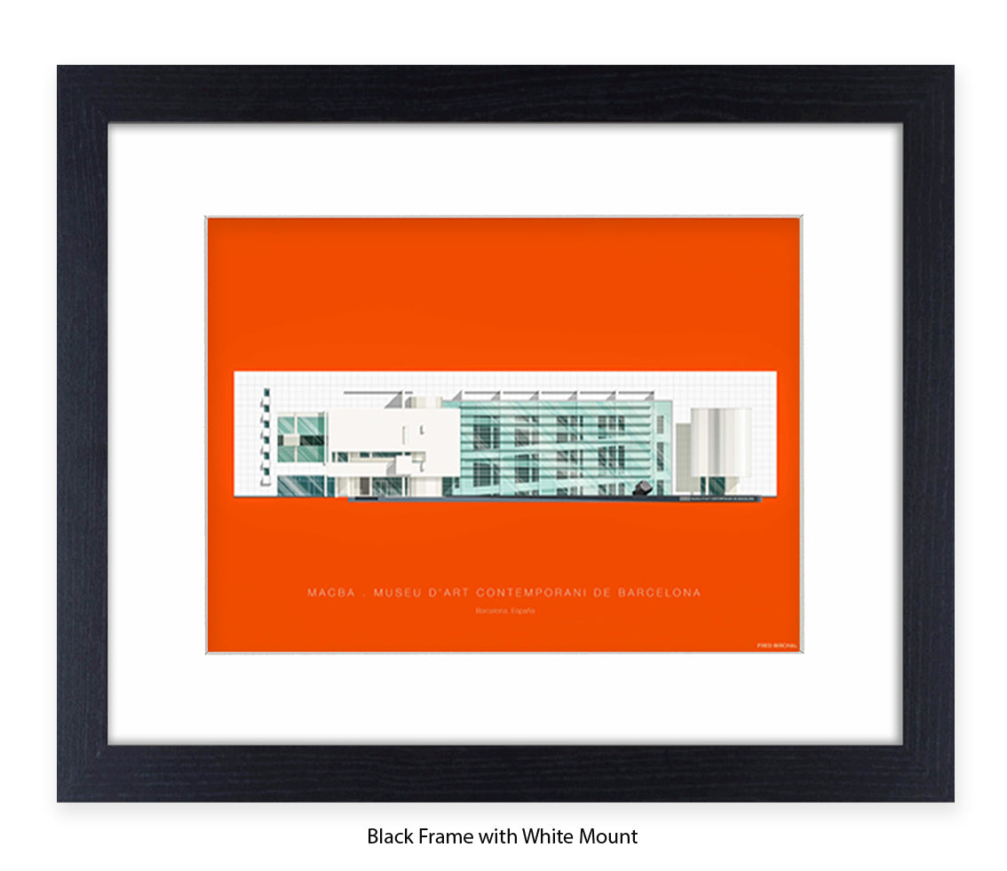 MACBA Museu d'Art Conteporani- Barcelona - Fred Birchal Art Print