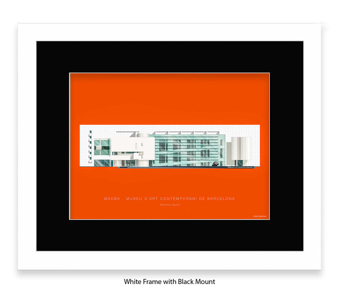 MACBA Museu d'Art Conteporani- Barcelona - Fred Birchal Art Print